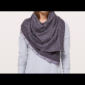 lululemon vinyasa scarf terry light gray